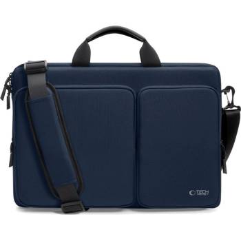 Tech-Protect Удароустойчива чанта за лаптоп 17 инча с 4 джоба отTech-Protect Defender Bag - Navy Blue (5906302361229)
