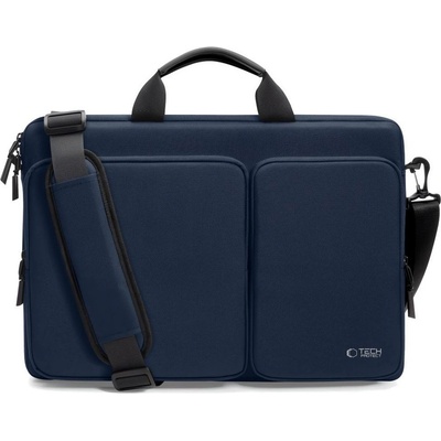 Tech-Protect Удароустойчива чанта за лаптоп 17 инча с 4 джоба отTech-Protect Defender Bag - Navy Blue (5906302361229)