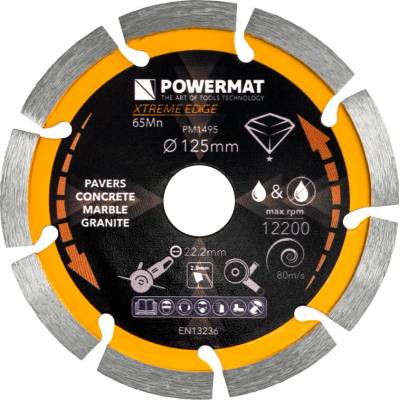Powermat segmentový diamantový kotúč 125 mm PM-TDCS-1253T