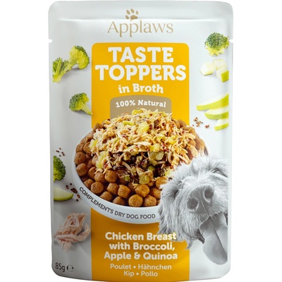 Applaws Taste Toppers Chicken Breast with Broccoli, Apple & Quinoa in Broth 85 g