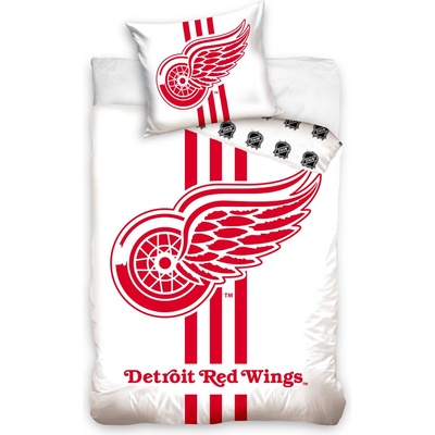 TipTrade obliečky NHL Detroit Red Wings biele 140x200 70x90