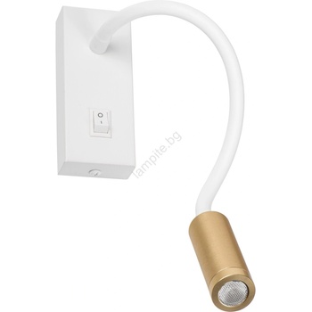 Kanlux 32518 - LED гъвкава настолна лампа TONIL LED/3, 3W/230V бяла/златна (KX2691)