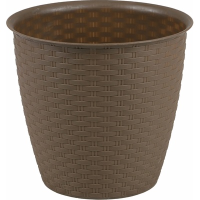 DOCHTMANN Květináč rattan 30 x 26 cm, hnědý