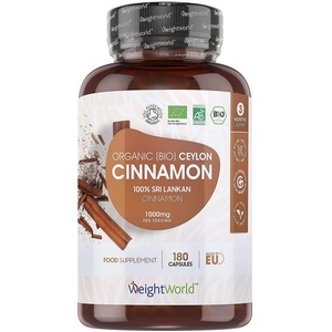 WeightWorld Organic Ceylon Cinnamon, 180 капсули, Weight World