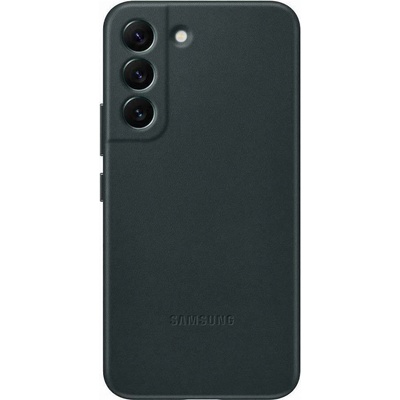 Samsung Leather Cover EF-VS901LG - оригинален кожен кейс (естествена кожа) за Samsung Galaxy S22 (зелен)