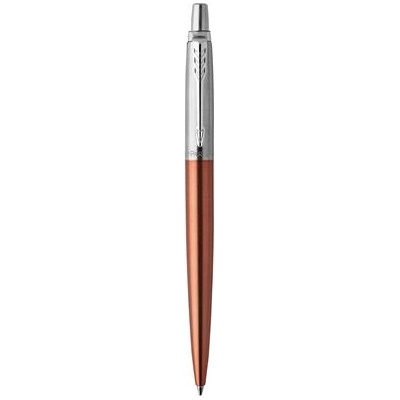 Parker Химикалка, 0, 7 мм, сребърен клипс, оранжев корпус Chelsea, PARKER "Royal Jotter", синя 1953189 (1953189)