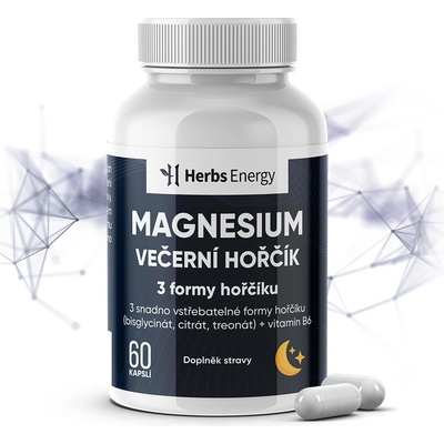 Herbs Energy Magnesium VEČERNÍ HOŘČÍK 60 kapslí