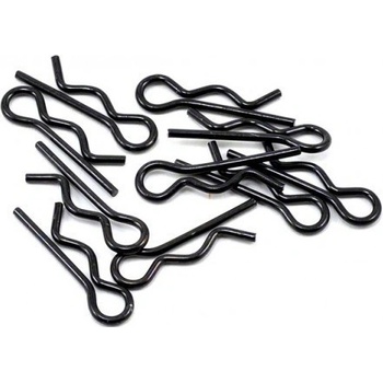 SWORKz ocelové sponky karoserie 1/10 černé 10 ks