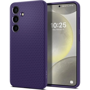 Image 1 of Spigen Противоударен Силиконов Калъф за Samsung S24, Spigen Liquid Air Case, Тъмно Лилав (ACS07451)