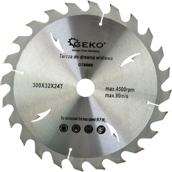 GEKO Kotouč pilový vidiový s otvory, 300x32x24T