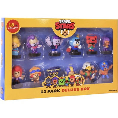 PMI Комплект мини фигури P. M. I. Games: Brawl Stars - 12 Pack Deluxe Box Stampers (асортимент) (080232)