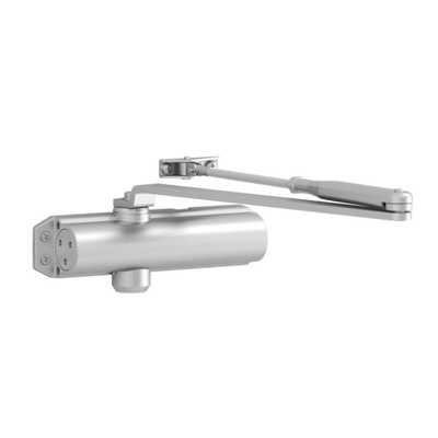 АВТОМАТ ЗА САМОЗАТВАРЯНЕ НА ВРАТА СЪС СТАНДАРТНО РАМО, РАЗМЕР en2/3/4, ЦВЯТ СРЕБРО, assa abloy dc120 (8014017948059)