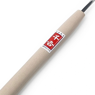 Japonské řezbářské mini-dláto SENKICHI s šikmou čepelí - 4,5 mm