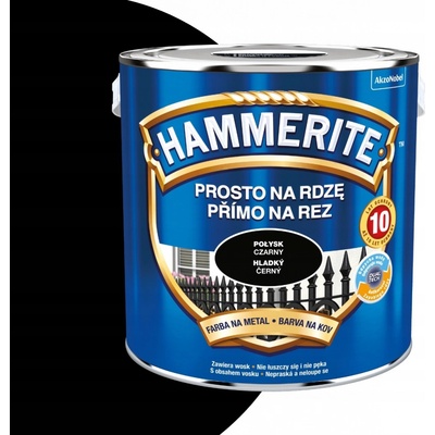 HAMMERITE hladký čierny 2,5l