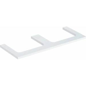 Geberit Плот за мивка Geberit One с двоен изрез, лъскаво бяло, 135 см (505.286.00.1)
