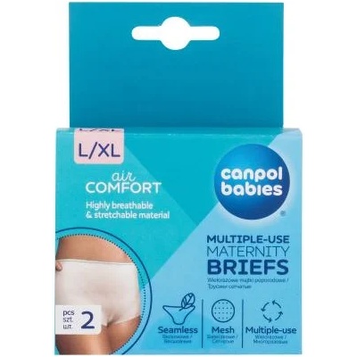 Canpol babies Air Comfort Multiple-Use Maternity Briefs L/XL бикини за родилки за многократна употреба 2 бр за жени