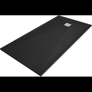 Mexen Stone+ правоъгълен композитен поддушов коритo 200 x 100 cm, черен - 44701020 (44701020)