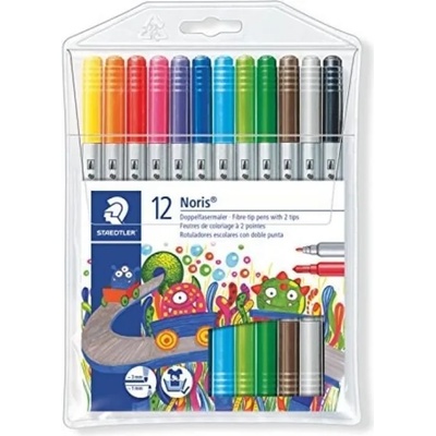 STAEDTLER Двувърхи флумастери STAEDTLER Noris Club 320 12 цв