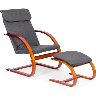 ModernHome Finské houpací křeslo ořech TXWQM-31-6-WALNUT