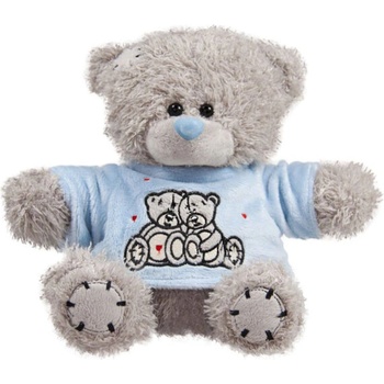 Амек Тойс Плюшена играчка Амек Тойс - Мече със синя блузка, 20 cm (40114)