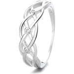 Silenti Jewelry Сребърен пръстен "Отражение" - 8 - 57мм (18.1мм диам. )