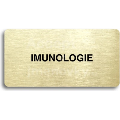 ACCEPT Piktogram IMUNOLOGIE - zlatá tabulka - černý tisk bez rámečku