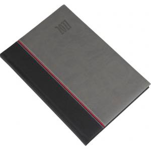Realsystem Дневник за срокове REALSYSTEM Kensington B/5 седмичен, бял, сив 2027 (5611-71)