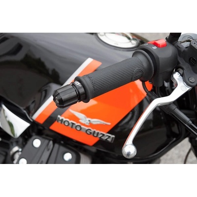 Univerzálny gripy HONDA Style 22 mm (7/8 ") s uzavretými koncami, čierna (2ks)