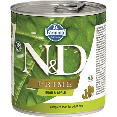 Farmina N&D dog PRIME divočák & jablko 285 g