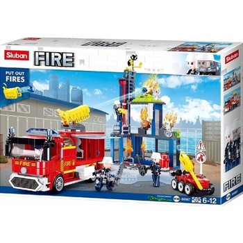 Sluban B0967 Velký požární vůz s dělem a pojízdným robotem