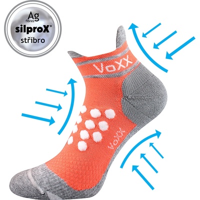 Voxx SPRINTER kompresní ponožky se stříbrem Lososová