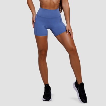 GymBeam Дамски къси панталони FIT Steel Blue S