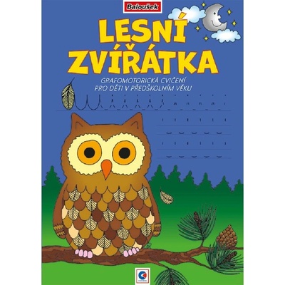 Grafomotorická omalovánka A4 Lesní zvířátka