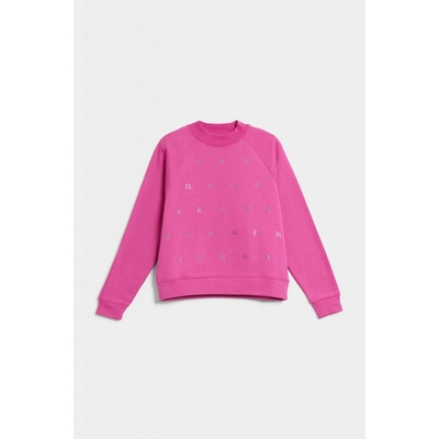 Karl Lagerfeld Monogram Rhinestone Sweatshirt ružová