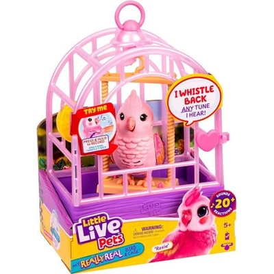 Moose Little Live Pets 26692 Mluvící pták s klecí