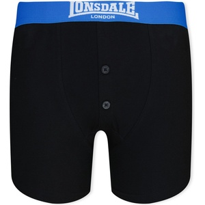Lonsdale Юношески боксерки Lonsdale 2 Pack Boxer Shorts Junior - Black/Brt Blue
