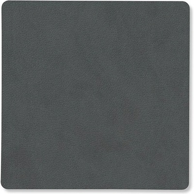 LIND DNA Подложка за чаша square nupo 10 х 10 см, антрацит, кожа, lind dna (lind981185)