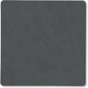 LIND DNA Подложка за чаша square nupo 10 х 10 см, антрацит, кожа, lind dna (lind981185)