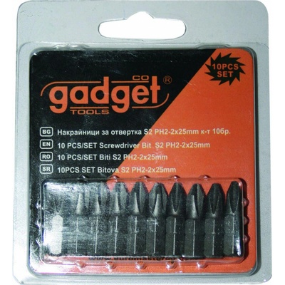 Gadget Комплект накрайници за отвертка Gadget - S2 PH-2x25 mm, 10 бр (390711)