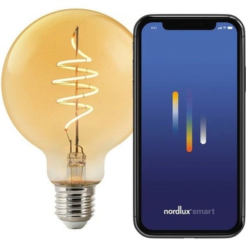 Nordlux LED žárovka Smart Deco Gold Globe 4,7W E27 2200K jantarová Dekorativní