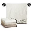 Veba uterák a osuška Nora elipsy 450g/m2 Osuška Nora Elipsy 70x140 cm smetanová