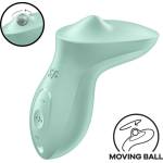 Satisfyer Exciterrr - вибратор за клитора с въртящи се перли - зелен