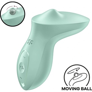Satisfyer Exciterrr - въртящ се клиторен вибратор с перли (зелен)