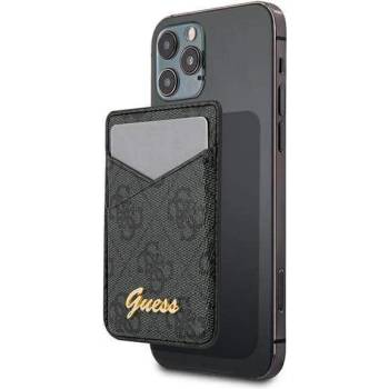 Image 1 of GUESS 4G Magnetic Wallet - кожен портфейл (джоб) за прикрепяне към iPhone с MagSafe (черен)