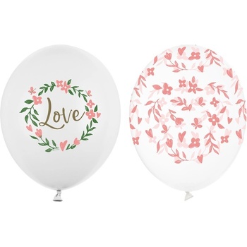 Party Deco Латексови Балони "Love" 30см - (1 пакет / 2 бр. )