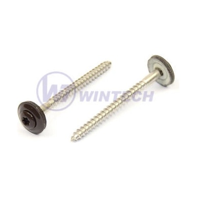 Klemp.šroub + EPDM, RAL 8019 4,5 x 25 A2 / balení 200 ks – Hledejceny.cz