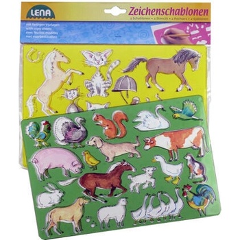 Kreslící šablony koně kočky