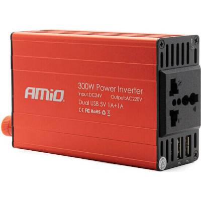 Amio 24V/230V, 300W/600W 2xUSB, 02471