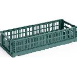 Hay Colour Crate Mini Oblong Кош за съхранение, тъмнозелен (AE358-B008-AE77)