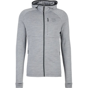 Stoic Мъжко вълнено яке Stoic MerinoFleece240 StorforsSt. Zip Hoody Merino hoodie - Light Grey / Melange - размер 3XL (005-6555-0316)